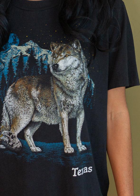 Vintage 1991 Texas Wolf Tee