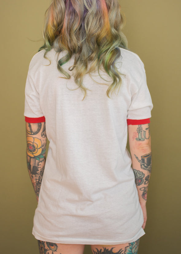 Vintage Car Brand Ringer Tee