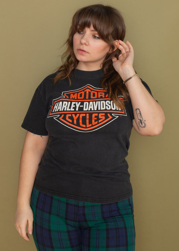 Vintage 90s Harley Emblem Tee