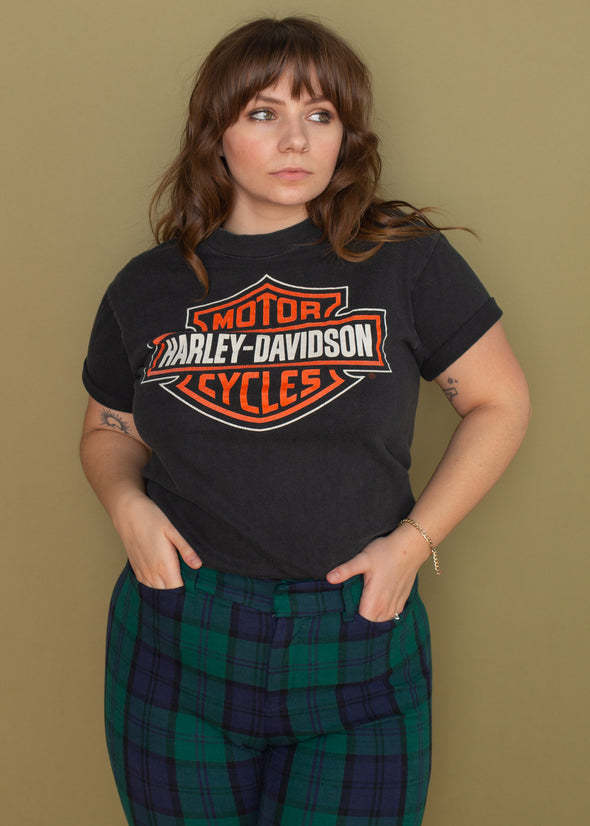 Vintage 90s Harley Emblem Tee