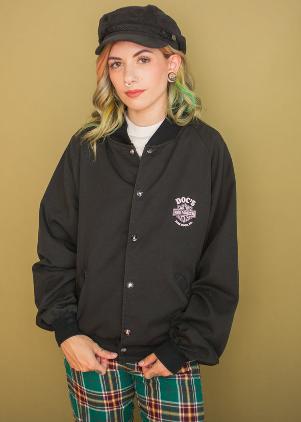 Vintage 90s Doc's Harley Snap Jacket