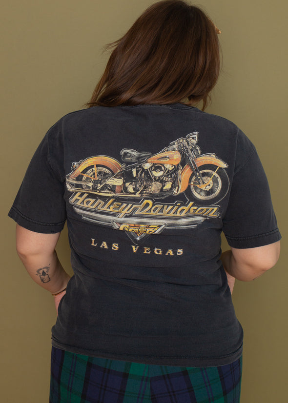 Vintage 90s Las Vegas Harley Cafe Tee