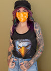 Vintage 80s 3D Emblem Harley Eagle Lace Tank
