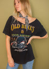 Vintage Off The Shoulder "Old Bikes and Good Whiskey" Tee