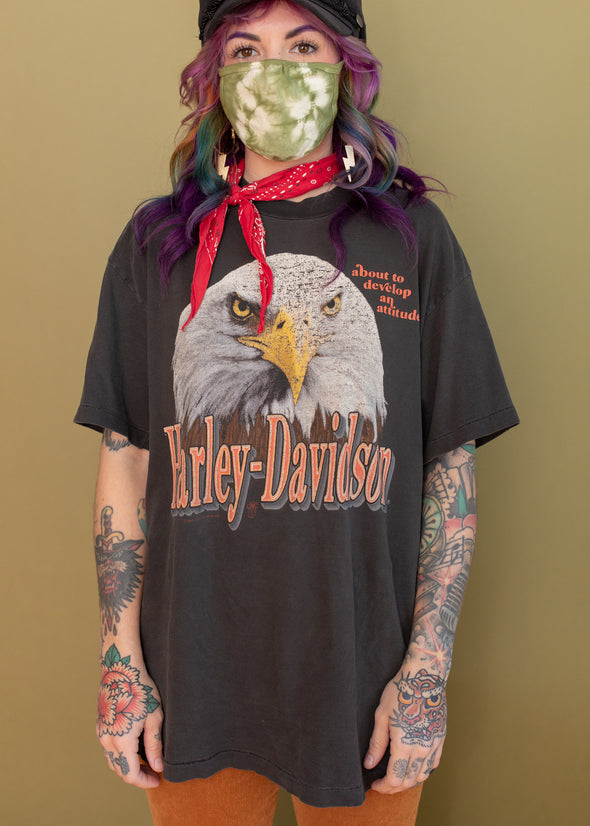 Vintage 1990 Harley Eagle Attitude Tee