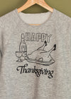 Vintage Happy Thanksgiving Fancy Turkey Sweatshirt