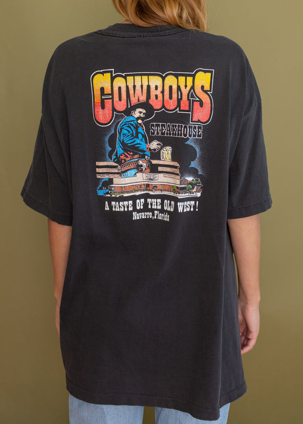 Vintage 90s Cowboys Steakhouse Tee