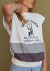 Vintage 80s/ 90s Bourbon Street Cut Off Sweatshirt