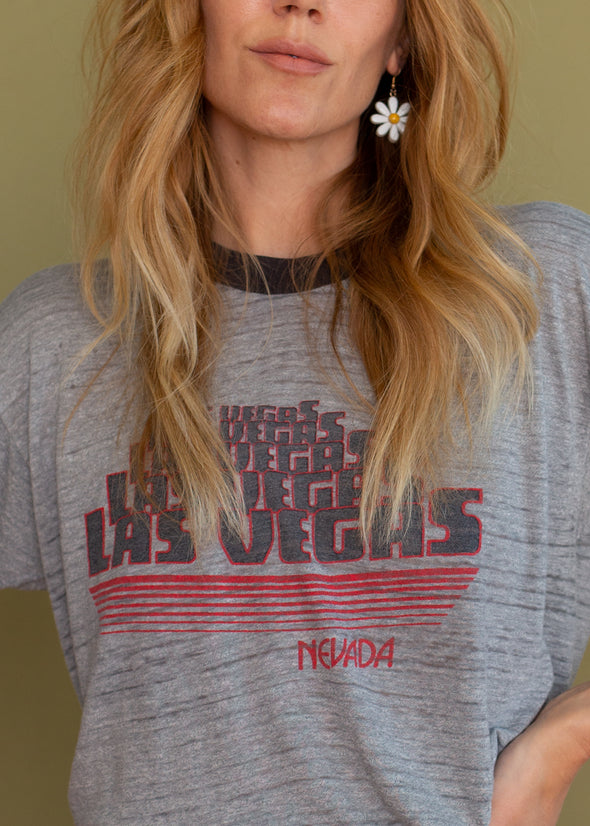 Vintage 1980s Paper Thin Las Vegas Tee
