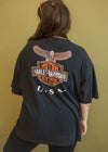 Vintage 90s Harley USA Eagle Emblem Tee