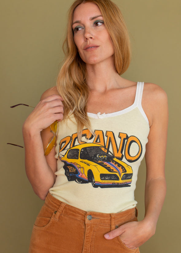 Vintage 1980s Pisano Ribbed Tank
