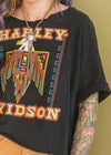 Vintage 90s Southwestern Harley Cropped Tee