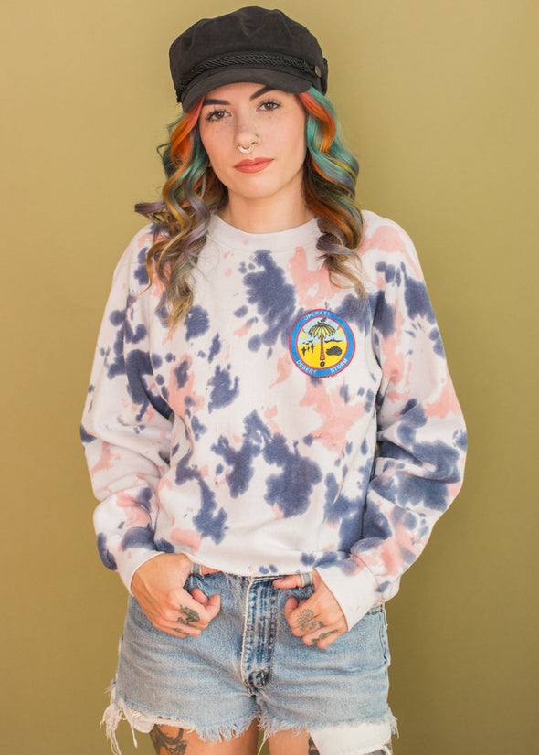 Vintage 90s Op Desert Storm Tie Dye Pullover