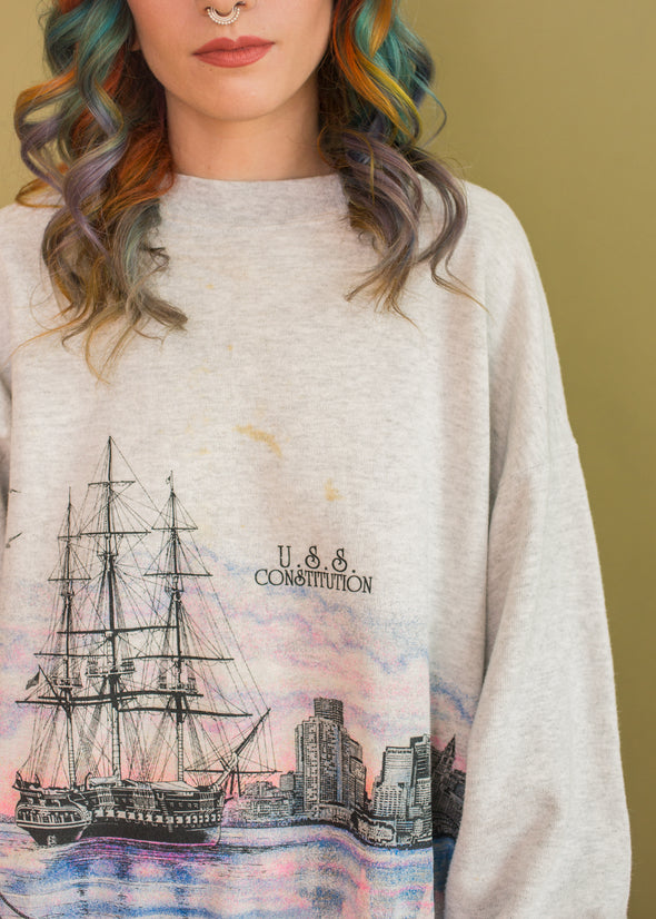 Vintage 90s U.S.S. Constitution Sweatshirt