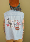 Vintage Denim Harley Vest
