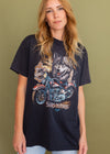 Vintage 1991 3D Emblem Harley Survivors Wolf Tee