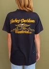 Vintage 1991 3D Emblem Harley Survivors Wolf Tee