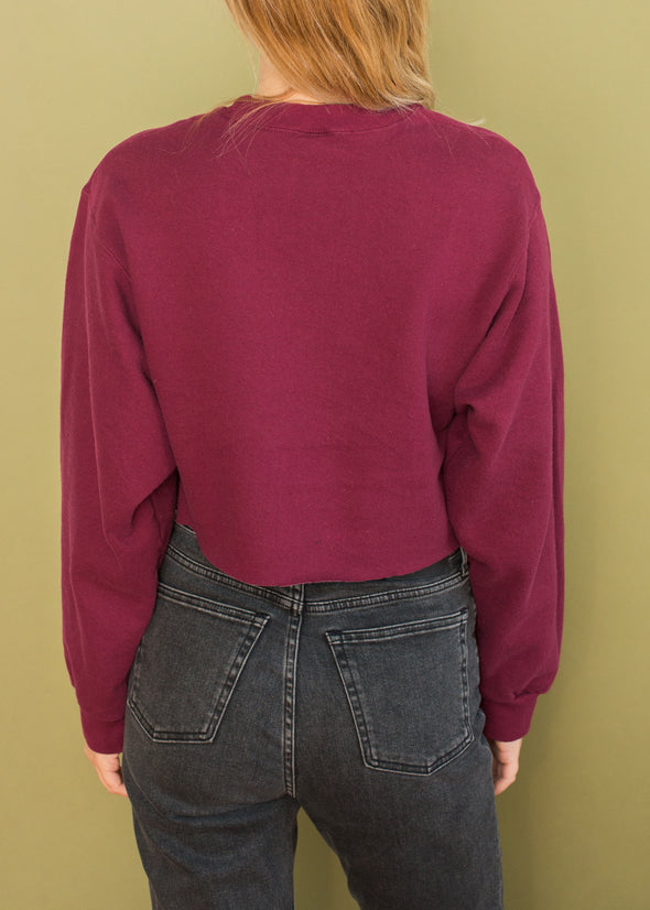 Vintage Eagle Cropped Sweatshirt
