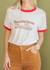 Vintage Thin Grungy Wisconsin Ringer