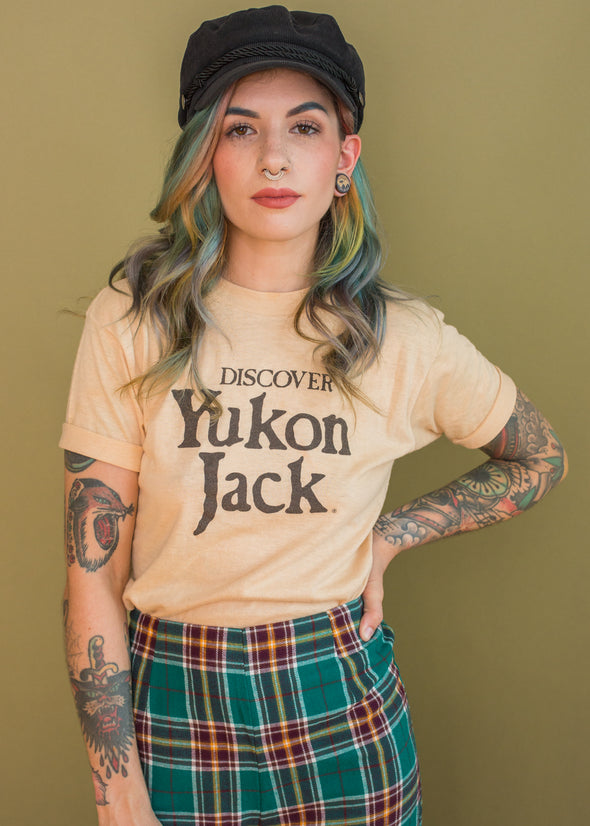 Vintage 1985 Discover Yukon Jack Tee
