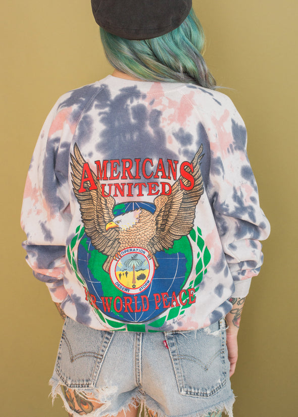 Vintage 90s Tie Dye Desert Storm Sweatshirt