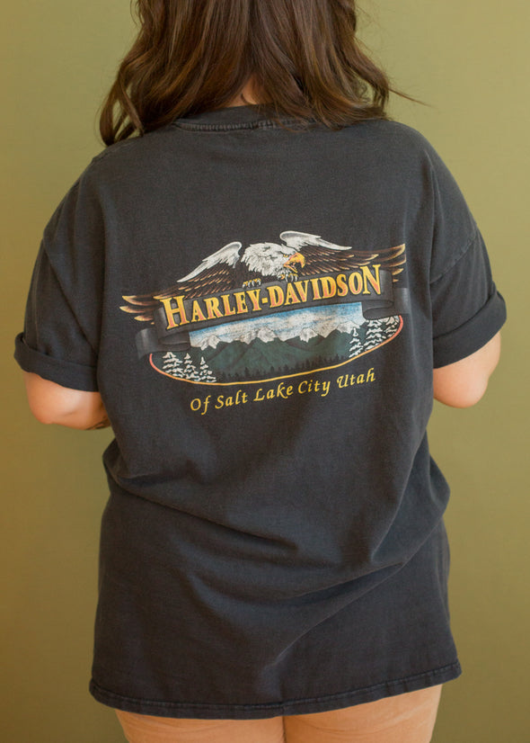 Vintage 90s Harley Wendover Road Ride Tee
