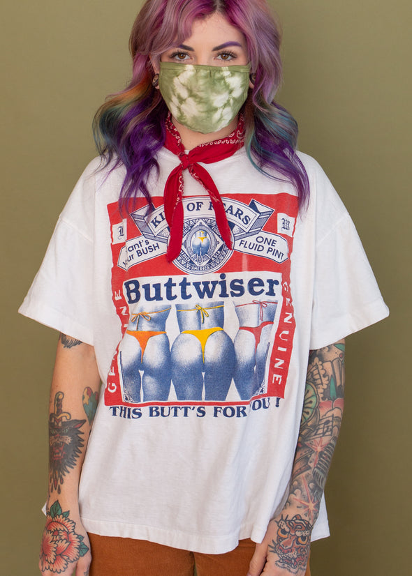 Vintage 90s Funny Buttwiser Tee