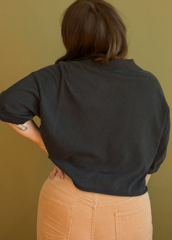Vintage 90s Harley Cropped Polo
