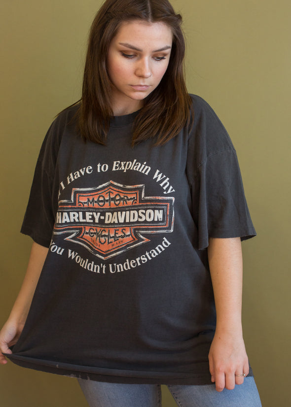 Vintage 90s If I Have to Explain Harley Tee