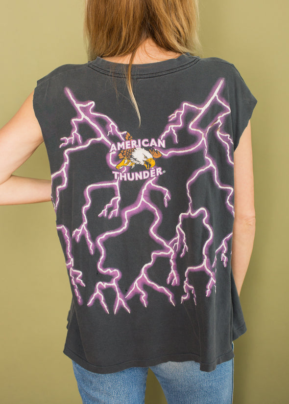 Vintage 90s Eagle Lightning Tee