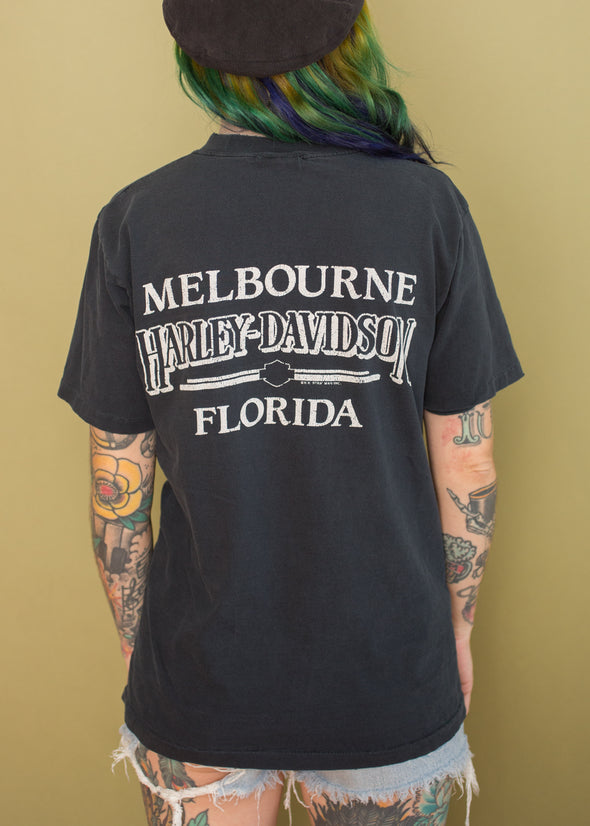 Vintage 90s Harley Eagle Henley