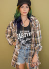 Vintage Lariat Pear Snap Plaid Flannel