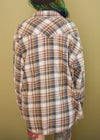 Vintage Lariat Pear Snap Plaid Flannel