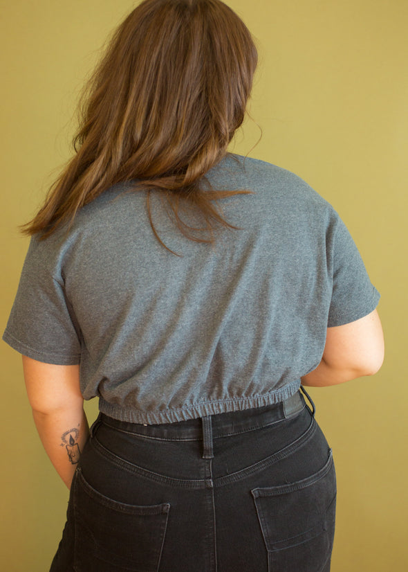 Vintage 90s Upcycled Harley Cropped Tee