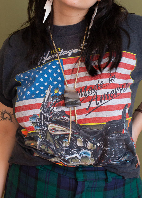 Vintage 90s Made in America Harley Tee