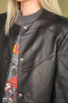 Vintage 90s Cropped Leather Jacket