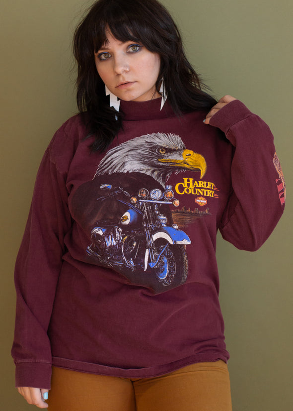 Vintage 90s Harley Long Sleeve Tee
