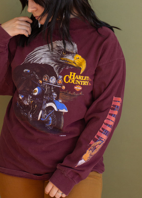 Vintage 90s Harley Long Sleeve Tee