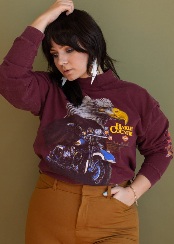 Vintage 90s Harley Long Sleeve Tee