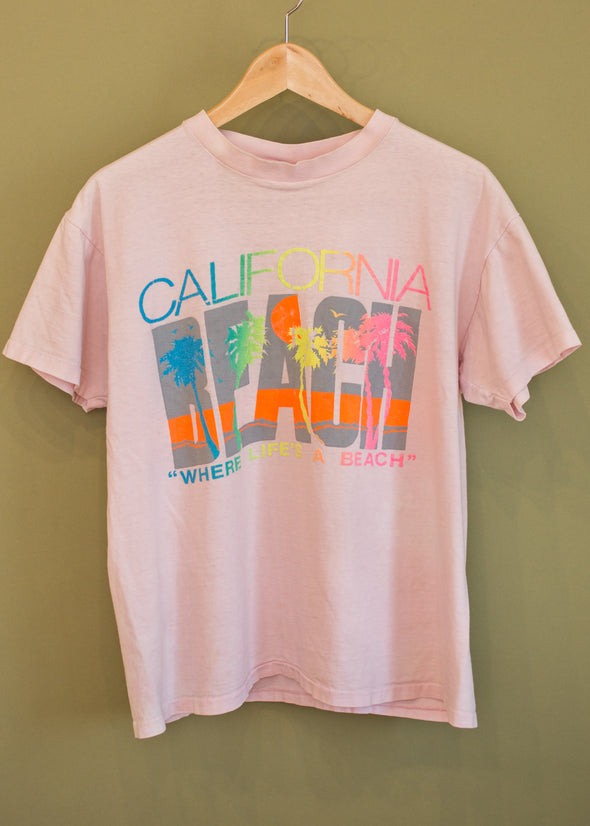 Vintage 90s California "Where Life's a Beach" Tee