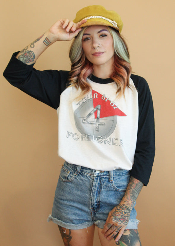 Vintage 1981-82 Foreigner Raglan Tour Tee