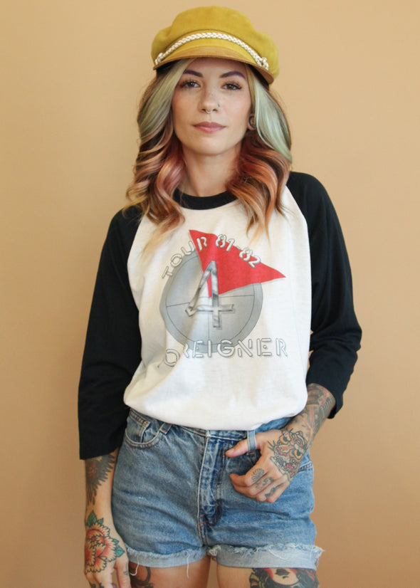 Vintage 1981-82 Foreigner Raglan Tour Tee