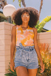 SAMPLE SALE "Golden Hour" Tie Dye Muscle Tank