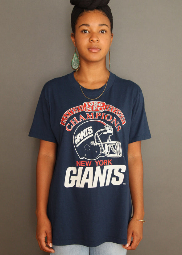 Vintage 1986 New York Giants NFC Champs Tee