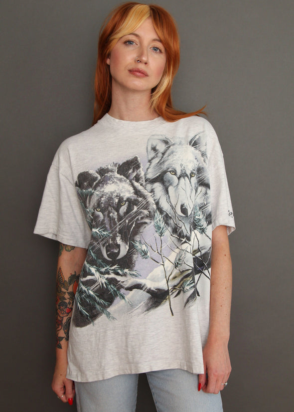 Vintage 1995 Grey Wolf Tee