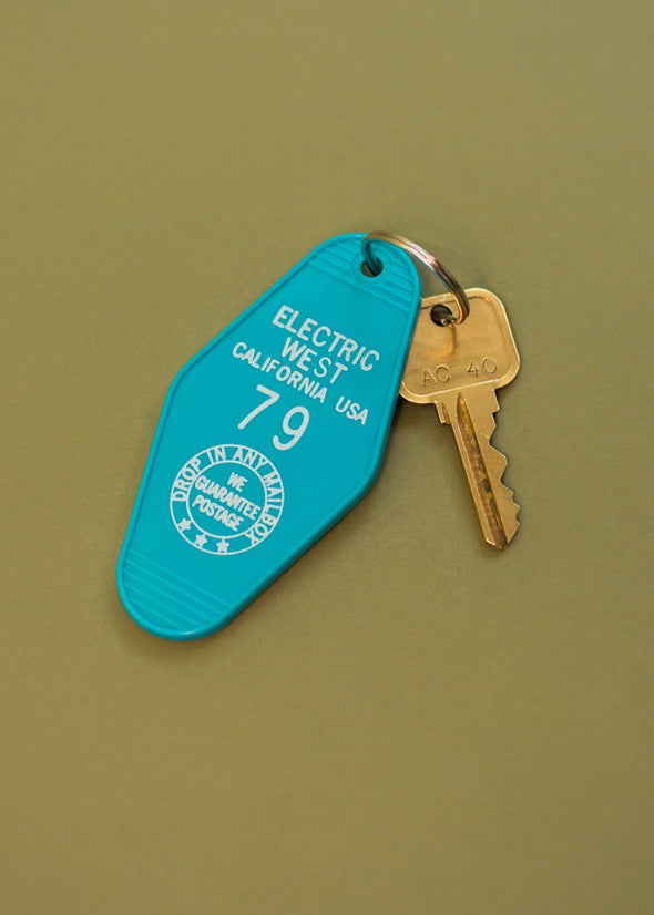 Retro Electric West Motel Keychain- Multi Colors