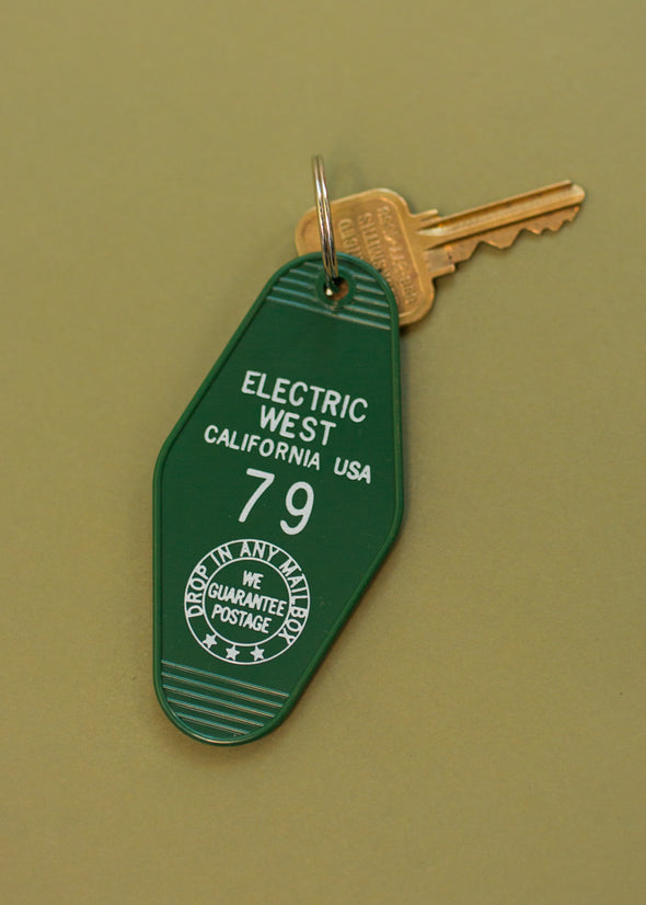 Retro Electric West Motel Keychain- Multi Colors
