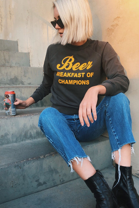 SAMPLE SALE Beer Breakfast of Champions Sweatshirt