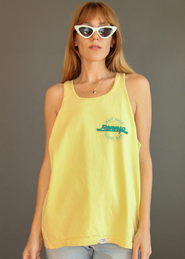 Vintage 90s Benny's Bait Shop and Sushi Bar SF Tank