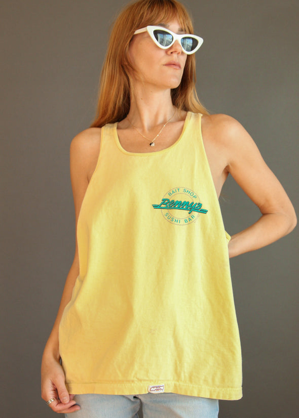 Vintage 90s Benny's Bait Shop and Sushi Bar SF Tank